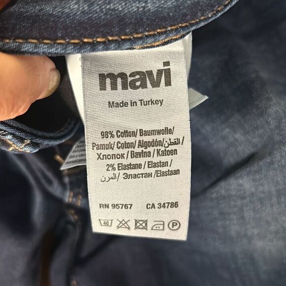 Mavi jeans Alexa petite mid rise skinny jeans dark wash‎ woman's sz 28 - Picture 6 of 9